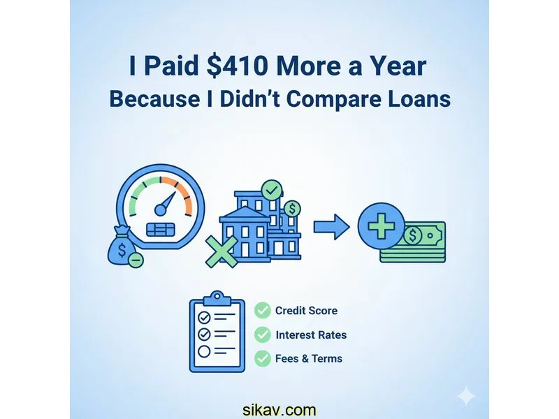 I Paid 410 More A Year Because I Didn T Compare Loans