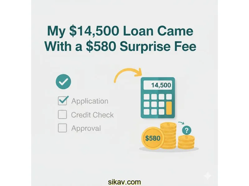 My 14 500 Loan Came With A 580 Surprise Fee