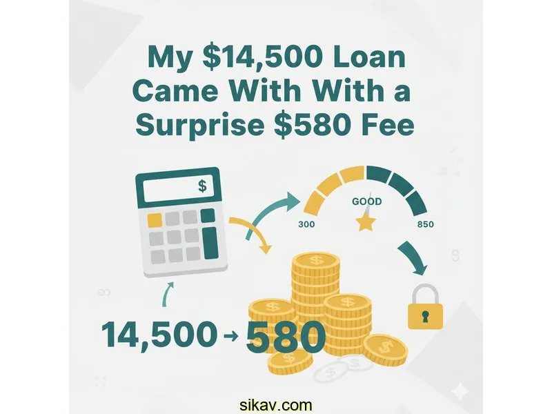 My 14 500 Loan Came With A Surprise 580 Fee