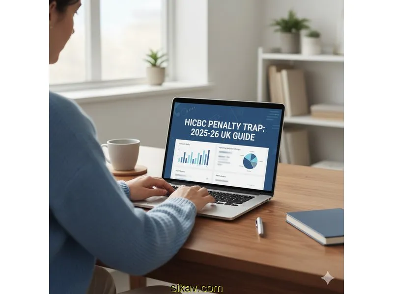 Ilustración para la guía de The HICBC Penalty Trap: A 2025-26 UK Guide to 'Failure to Notify' & Appealing Backdated Charges for PAYE Earners