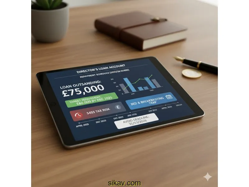 Ilustración para la guía de The UK Director's Loan Account Time Bomb: Avoiding the S455 Tax and Bed & Breakfasting Trap (2025/26 Guide)