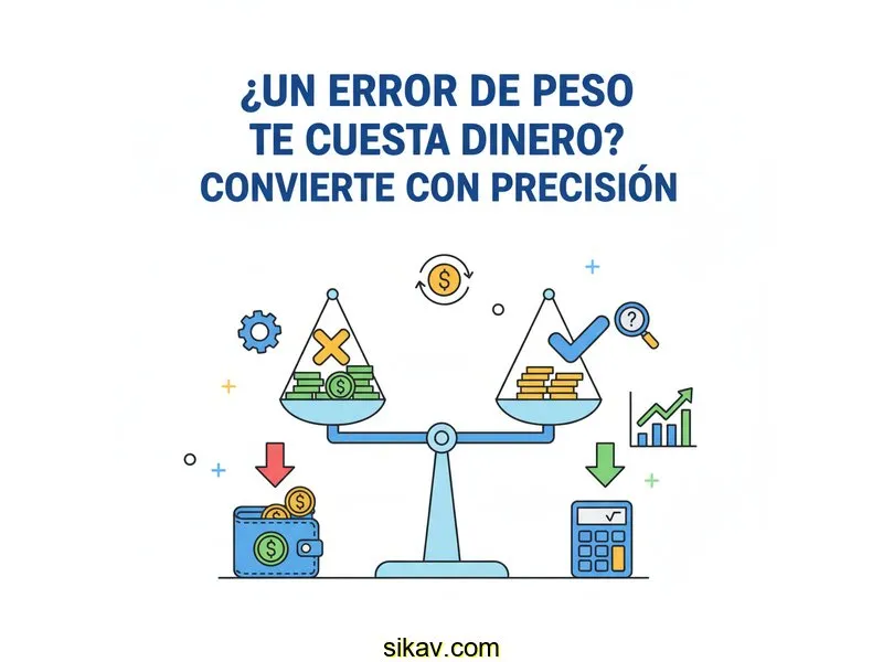 ¿Un Error de Peso te Cuesta Dinero? Convierte con Precisión