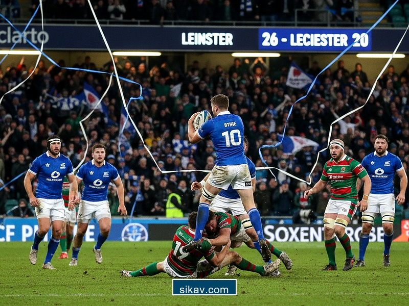 Byrne inspires Leinster to Champions Cup win at Leicester