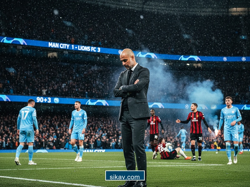 Pep Guardiola’s selection gamble backfires to leave Man City in precarious Champions League position
