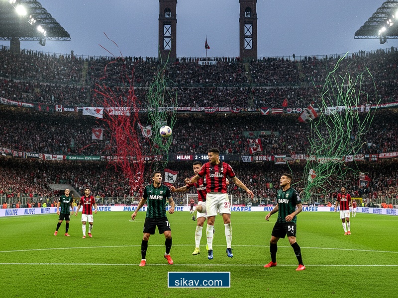 Serie A football match: AC Milan vs. Sassuolo
