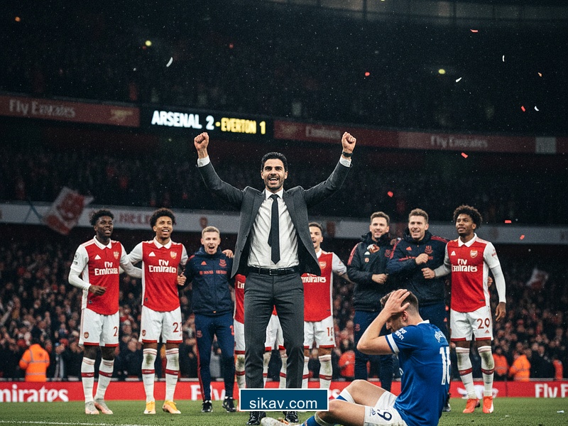 Arteta delighted with hard-fought Everton victory